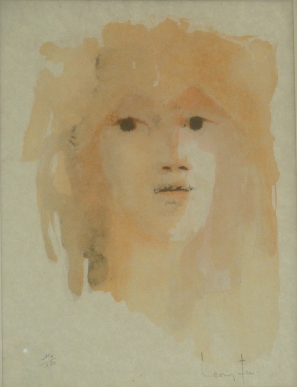 Young Girls Face by Leonor Fini